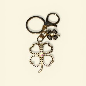Black Clover Keychain in Gold Tone